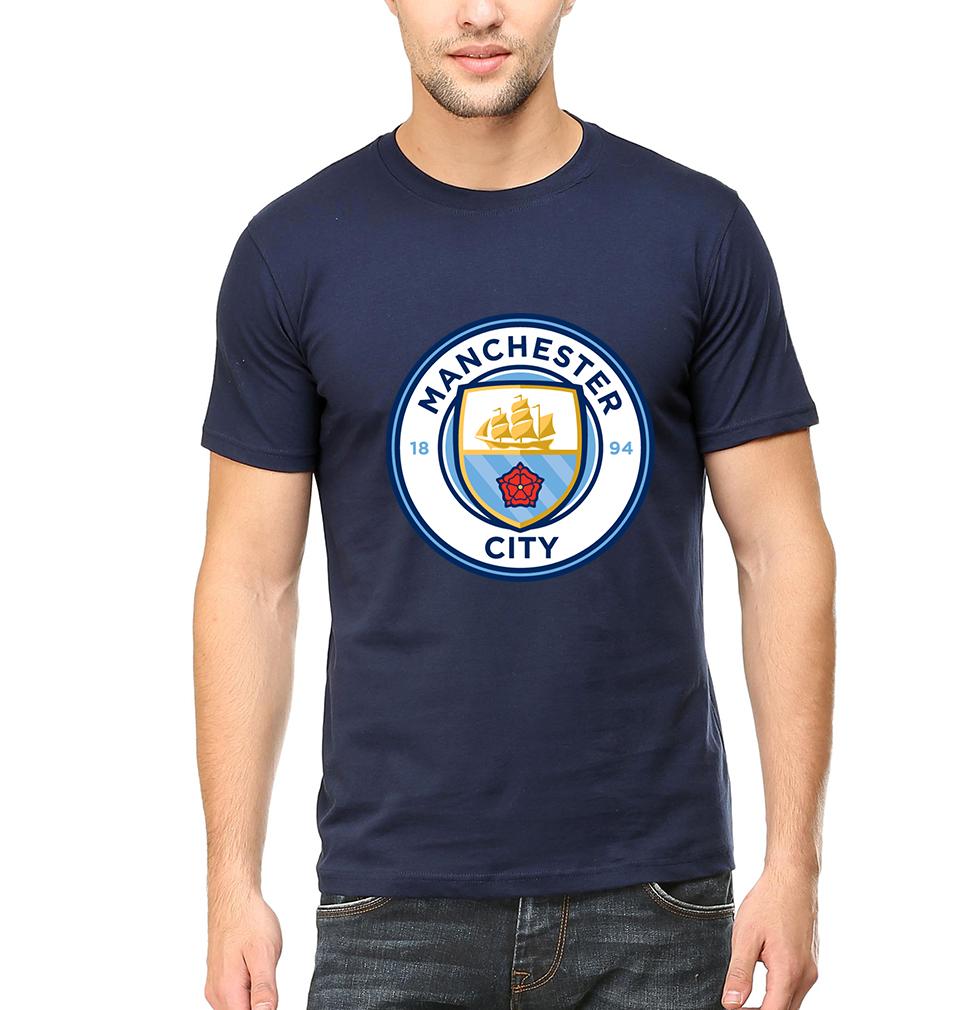 Manchester City Men Half Sleeves T-Shirts-FunkyTeesClub