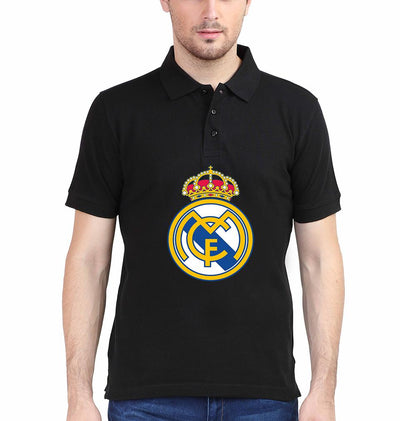 Real Madrid Men Polo Half Sleeves T-Shirts-FunkyTeesClub
