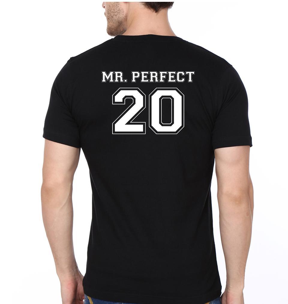 Mr. Perfect And Mrs. Perfect Couple Half Sleeves T-Shirts -FunkyTees