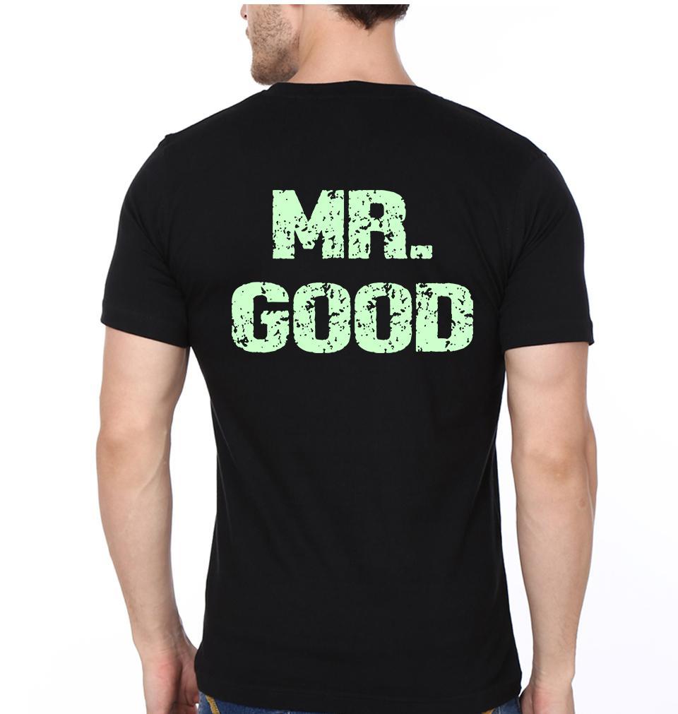 Mr Mrs Couple Half Sleeves T-Shirts -FunkyTees