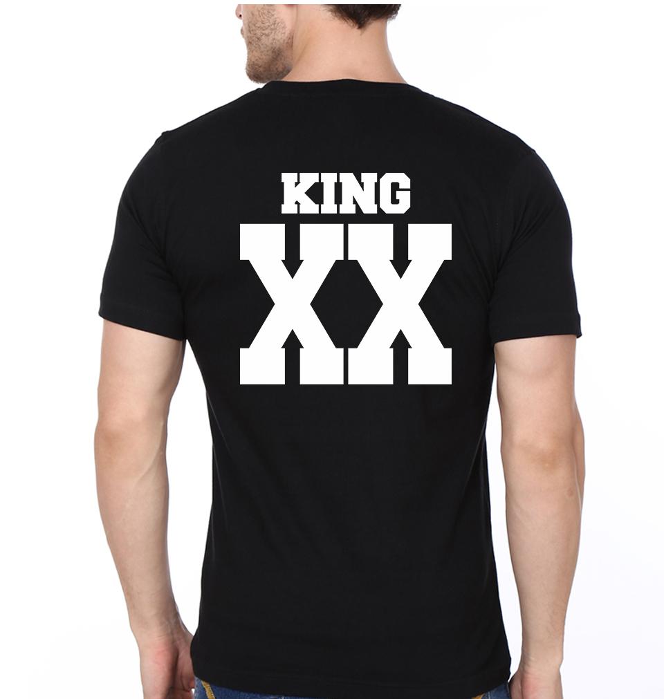 King&Queen Couple Half Sleeves T-Shirts -FunkyTees