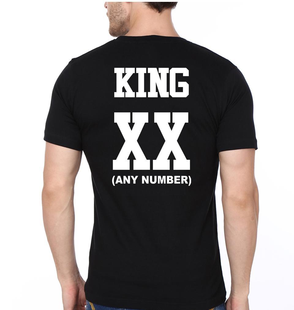 King Queen XX Couple Half Sleeves T-Shirts -FunkyTees