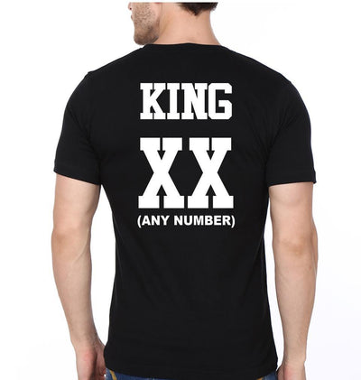 King Queen 01 Couple Half Sleeves T-Shirts -FunkyTees