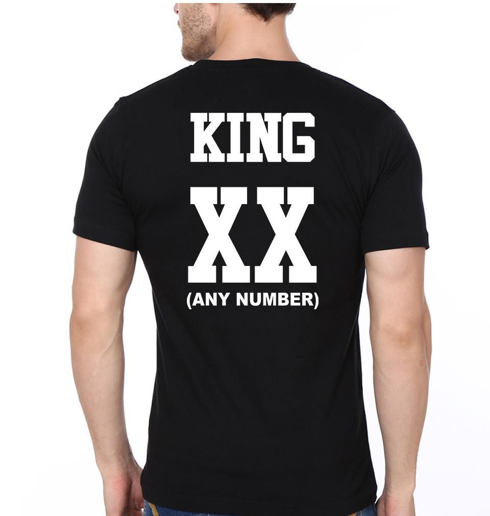 King Queen 01 Couple Half Sleeves T-Shirts -FunkyTees