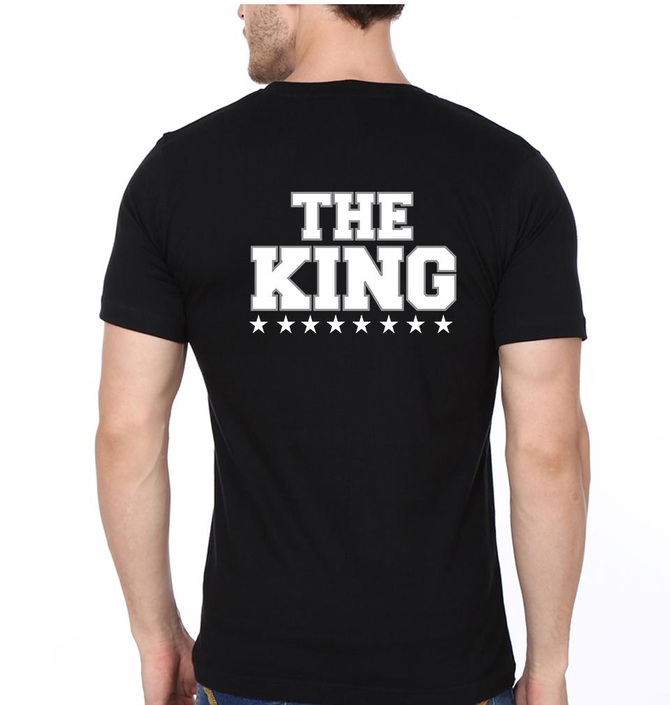 The King His Queen Couple Half Sleeves T-Shirts -FunkyTees