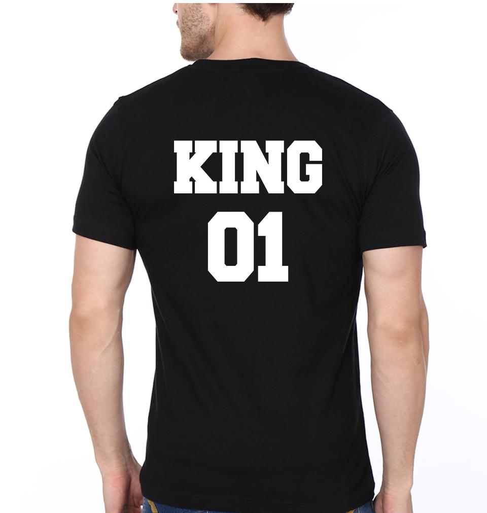 King 01 Princess 01 Father and Daughter Matching T-Shirt- FunkyTeesClub