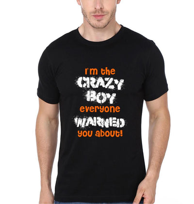 Crazy Boy Girl Couple Half Sleeves T-Shirts -FunkyTees