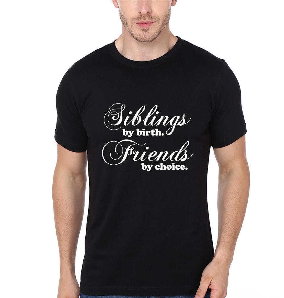 Siblings By Birth Brother-Sister Half Sleeves T-Shirts -FunkyTees