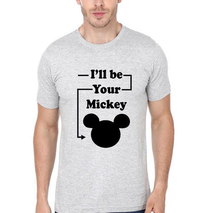 I'll Be Your Mickey Minnie Couple Half Sleeves T-Shirts -FunkyTees