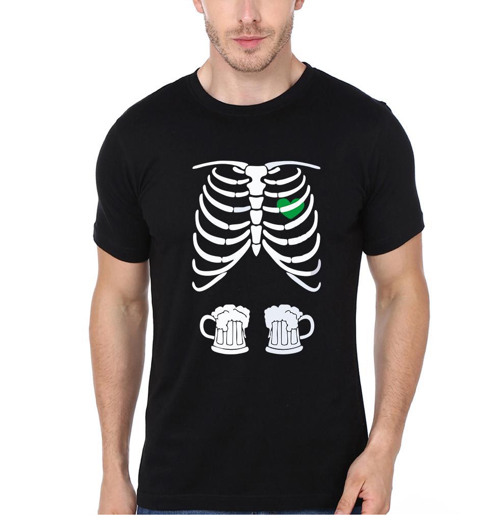 Skeleton Couple Half Sleeves T-Shirts -FunkyTees