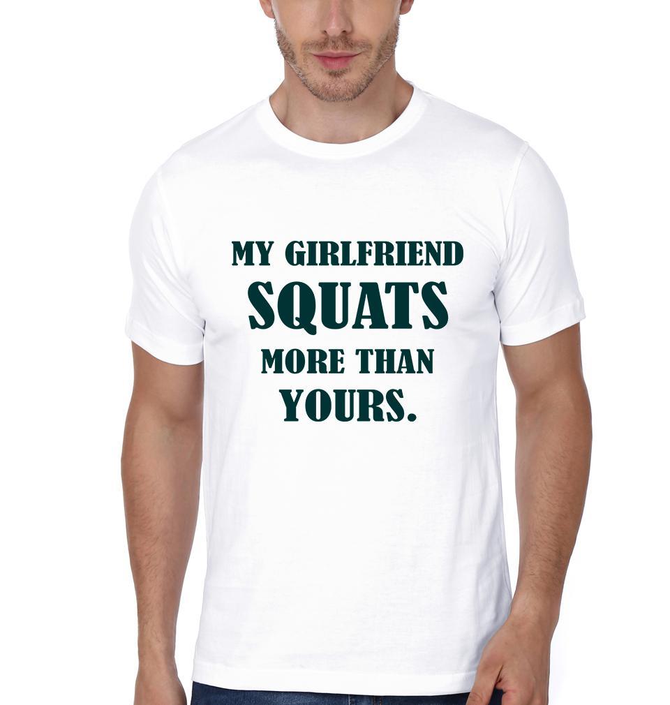 Squats Lifts Couple Half Sleeves T-Shirts -FunkyTees