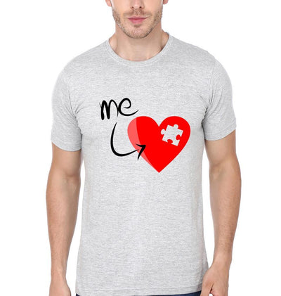 Me And You Couple Half Sleeves T-Shirts -FunkyTees