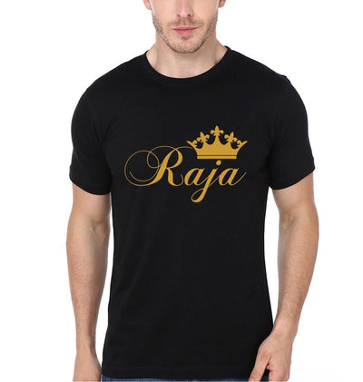 Raja Rani Couple Half Sleeves T-Shirts -FunkyTees