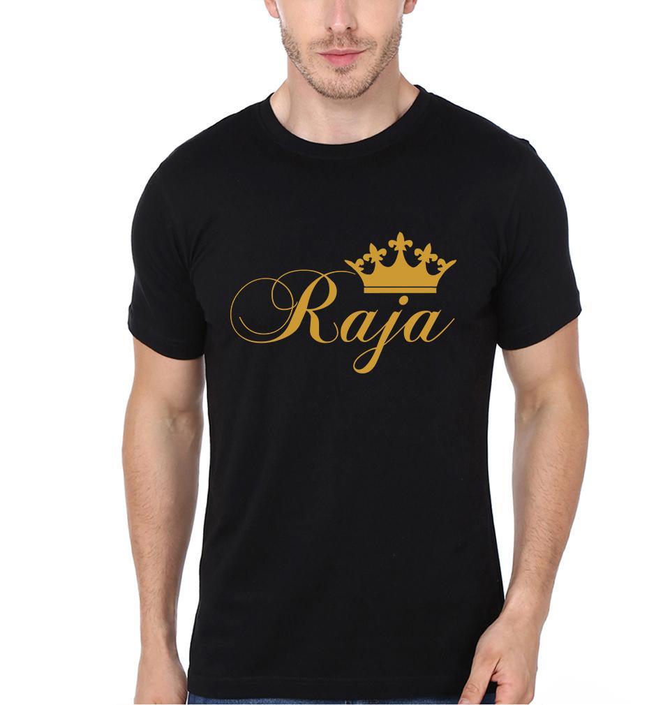 Raja Rani Couple Half Sleeves T-Shirts -FunkyTees