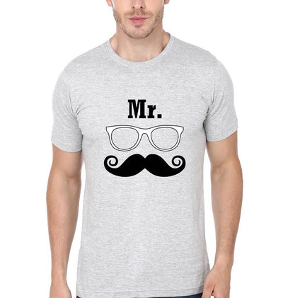 Mr. & Mrs Couple Half Sleeves T-Shirts -FunkyTees