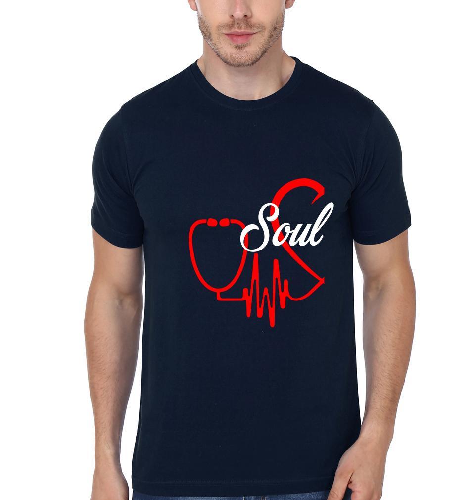 Soul Mate Couple Half Sleeves T-Shirts -FunkyTees