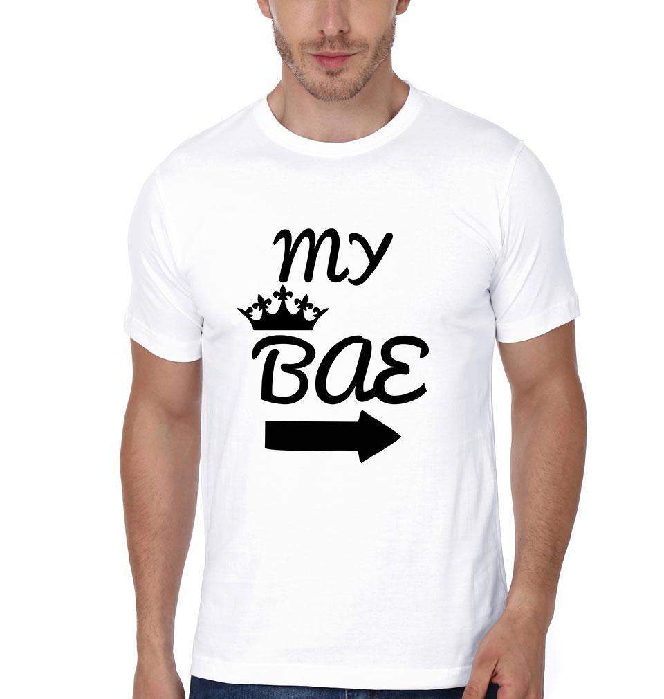 My BAE Couple Half Sleeves T-Shirts -FunkyTees