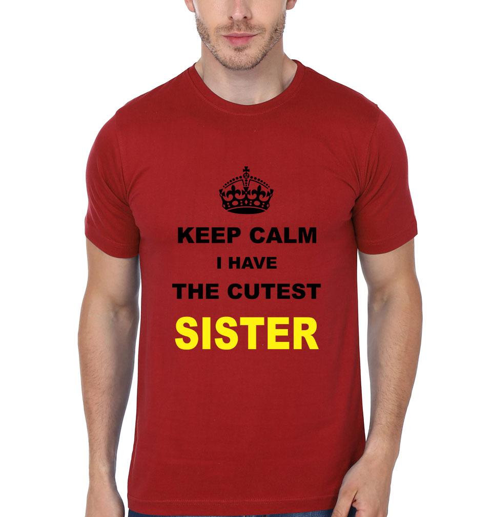 Cutest Sister Coolest Brother-Sister Half Sleeves T-Shirts -FunkyTees