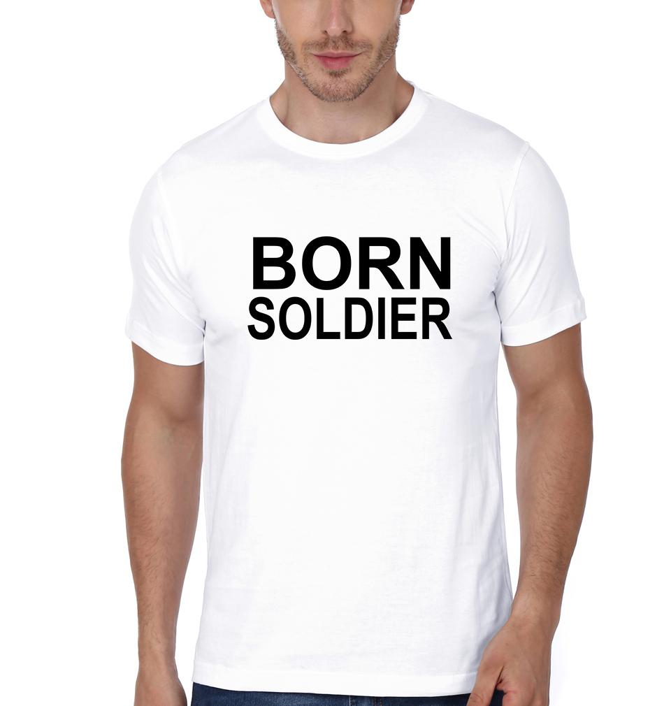 My Son Grew Up To be A soldier Born soildier Mother and Son Matching T-Shirt- FunkyTeesClub