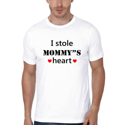 I Stole Mommy's Heart Mother and Son Matching T-Shirt- FunkyTeesClub