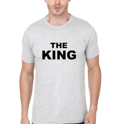 The King His Queen Couple Half Sleeves T-Shirts -FunkyTees