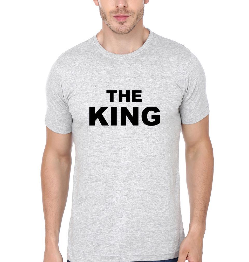 The King His Queen Couple Half Sleeves T-Shirts -FunkyTees