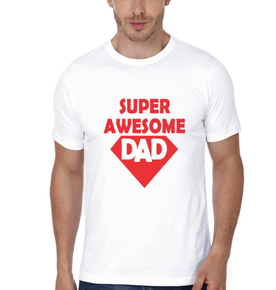 Super Awesome Dad & Super Awesome Kid Father and Daughter Matching T-Shirt- FunkyTeesClub