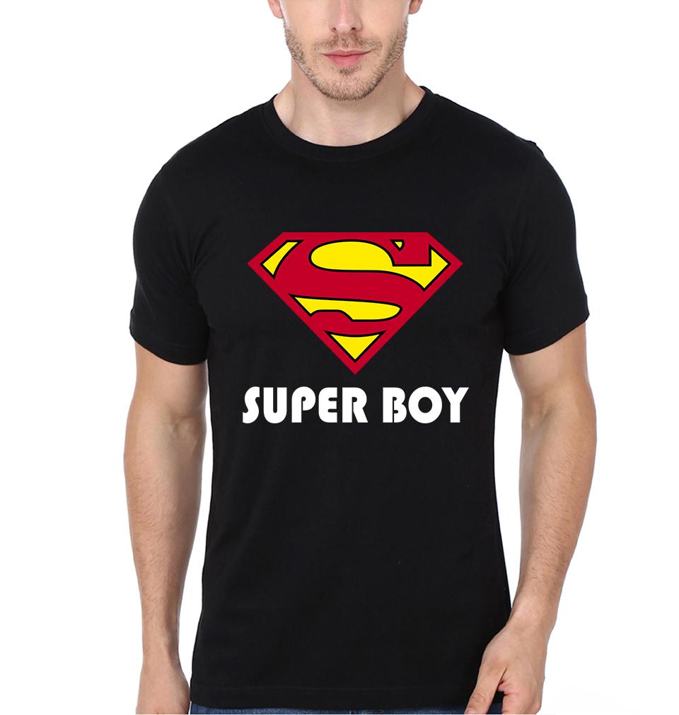 Wonder Mom Super Boy Mother and Son Matching T-Shirt- FunkyTeesClub