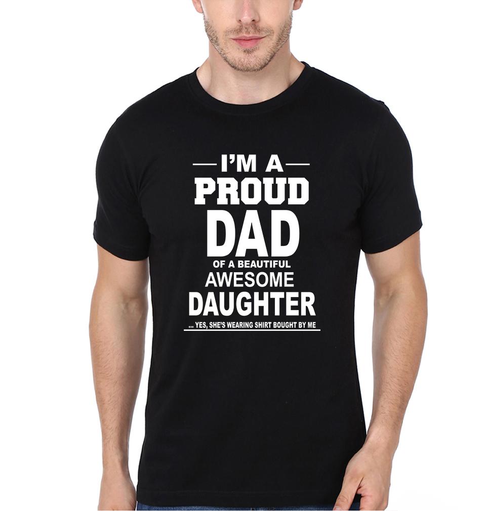 I'M Proud Dad Daughter Father and Daughter Matching T-Shirt- FunkyTeesClub
