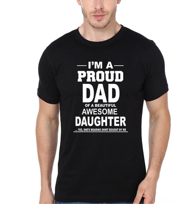 I'M Proud Dad Daughter Father and Daughter Matching T-Shirt- FunkyTeesClub