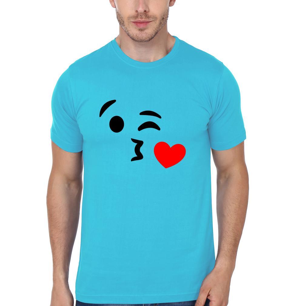 Flying Kiss Couple Half Sleeves T-Shirts -FunkyTees
