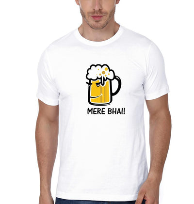 Mere Bhai BFF Half Sleeves T-Shirts-FunkyTees