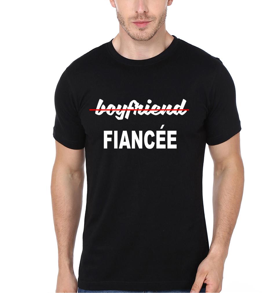Fiancee Couple Half Sleeves T-Shirts -FunkyTees