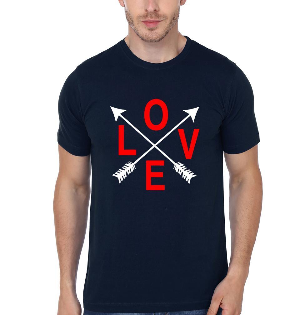 Love Couple Half Sleeves T-Shirts -FunkyTees