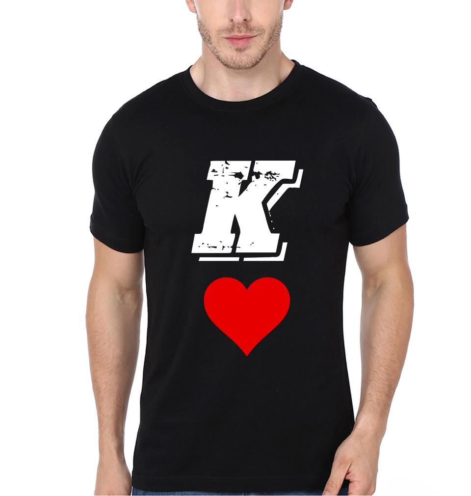 K Q Couple Half Sleeves T-Shirts -FunkyTees