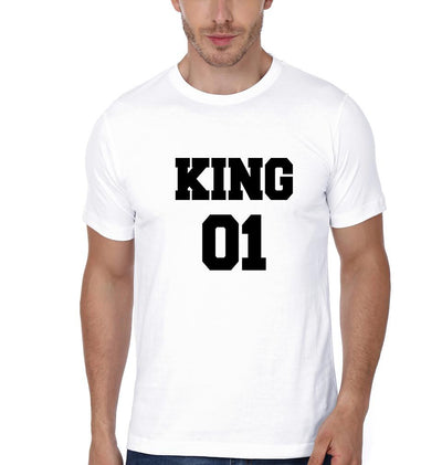 King 01 Princess 01 Father and Daughter Matching T-Shirt- FunkyTeesClub