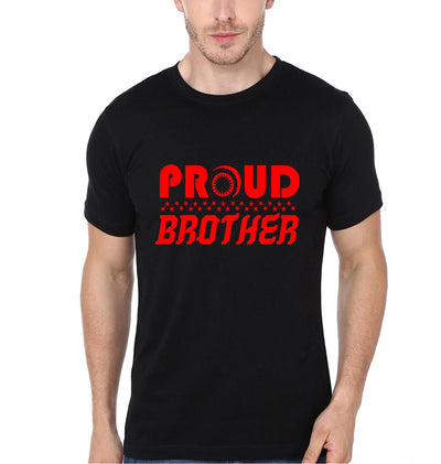 Proud Brother Prother Sister Brother-Sister Half Sleeves T-Shirts -FunkyTees