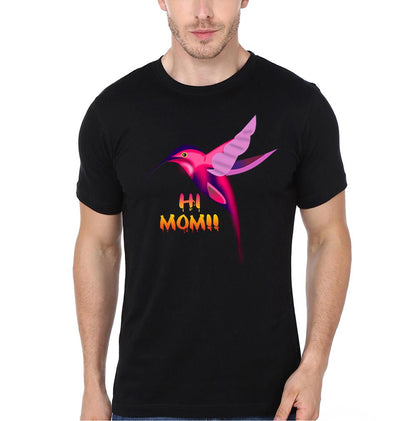 Hi Mom Hi Son Mother and Son Matching T-Shirt- FunkyTeesClub