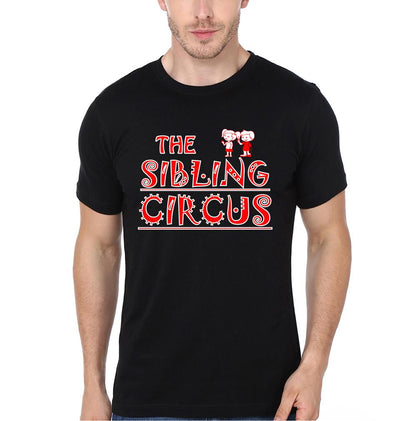 The Sibling Curcus Brother-Sister Half Sleeves T-Shirts -FunkyTees