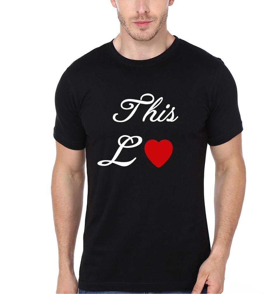 This Is Love Couple Half Sleeves T-Shirts -FunkyTees