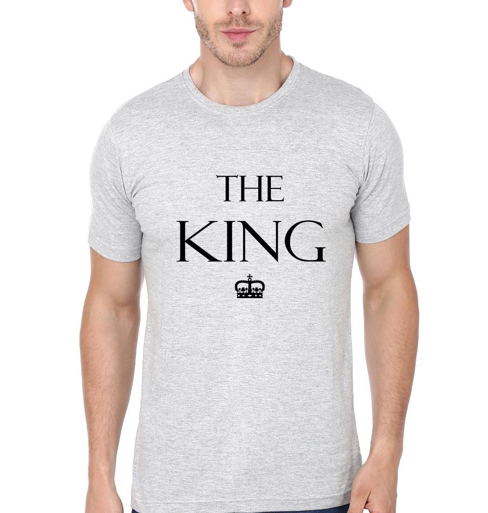The King His Queen Couple Half Sleeves T-Shirts -FunkyTees