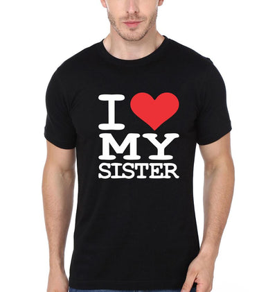 I Love my Brother-Sister Half Sleeves T-Shirts -FunkyTees