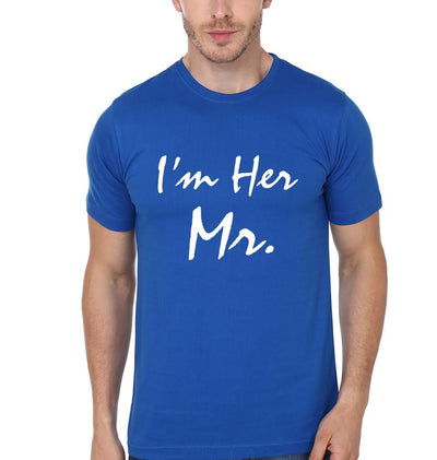 I'm Her Mr. And I'm His Mrs Couple Half Sleeves T-Shirts -FunkyTees