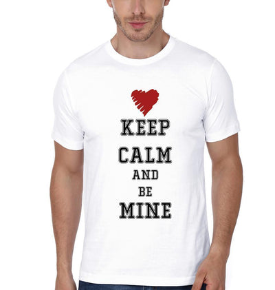 Keep Kalm And Be mine Couple Half Sleeves T-Shirts -FunkyTees