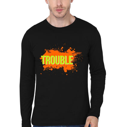 Double Trouble Brother-Brother Full Sleeves T-Shirts -FunkyTees