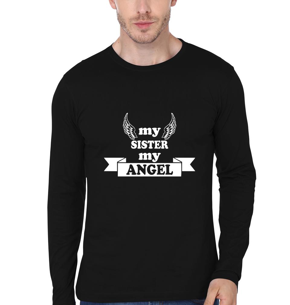 My Brother My Hero my Sister My Angel Brother-Sister Full Sleeves T-Shirts -FunkyTees