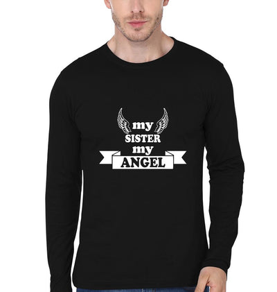 My Brother My Hero my Sister My Angel Brother-Sister Full Sleeves T-Shirts -FunkyTees
