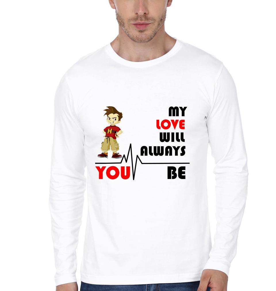 My love Couple Full Sleeves T-Shirts -FunkyTees