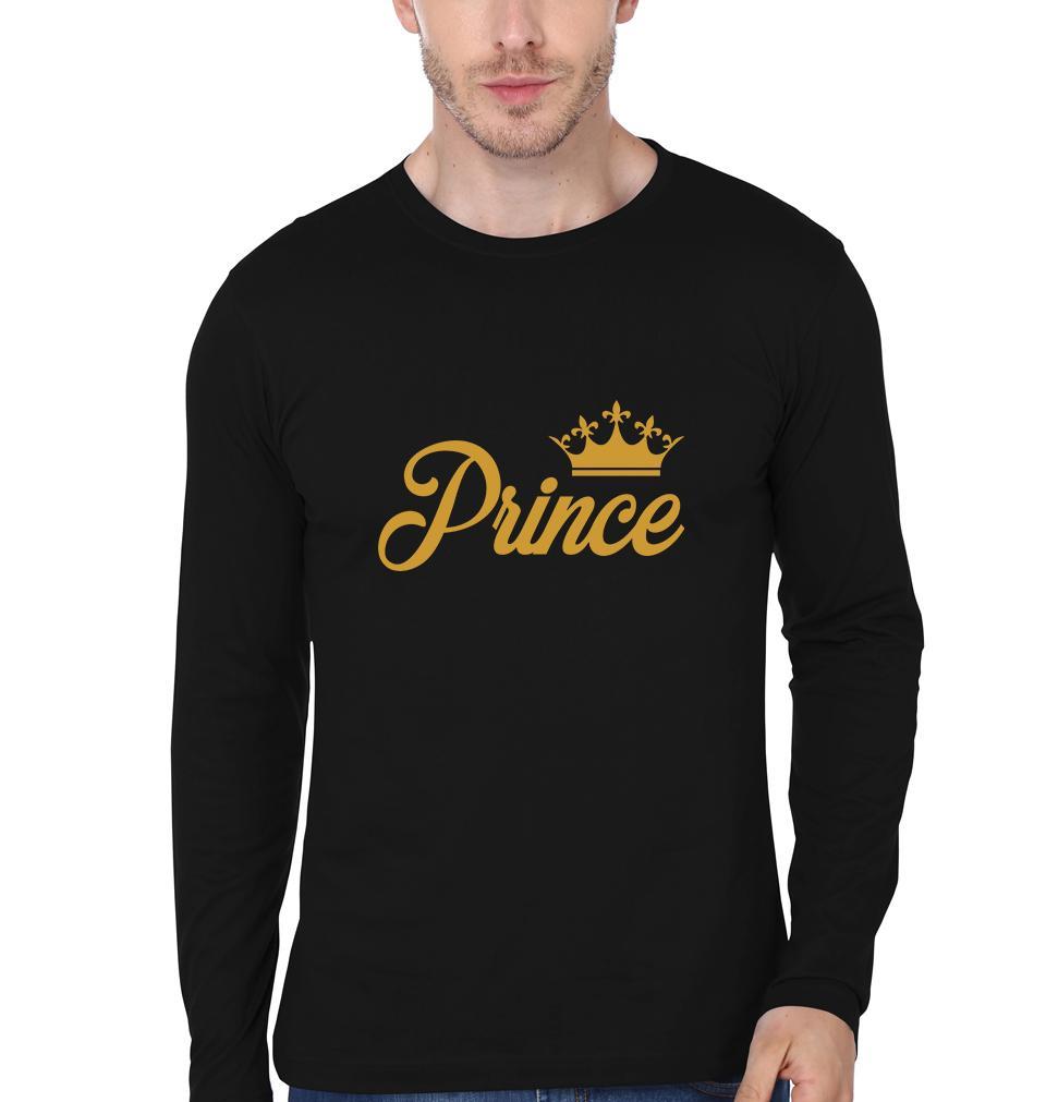 Prince & Princess Couple Full Sleeves T-Shirts -FunkyTees