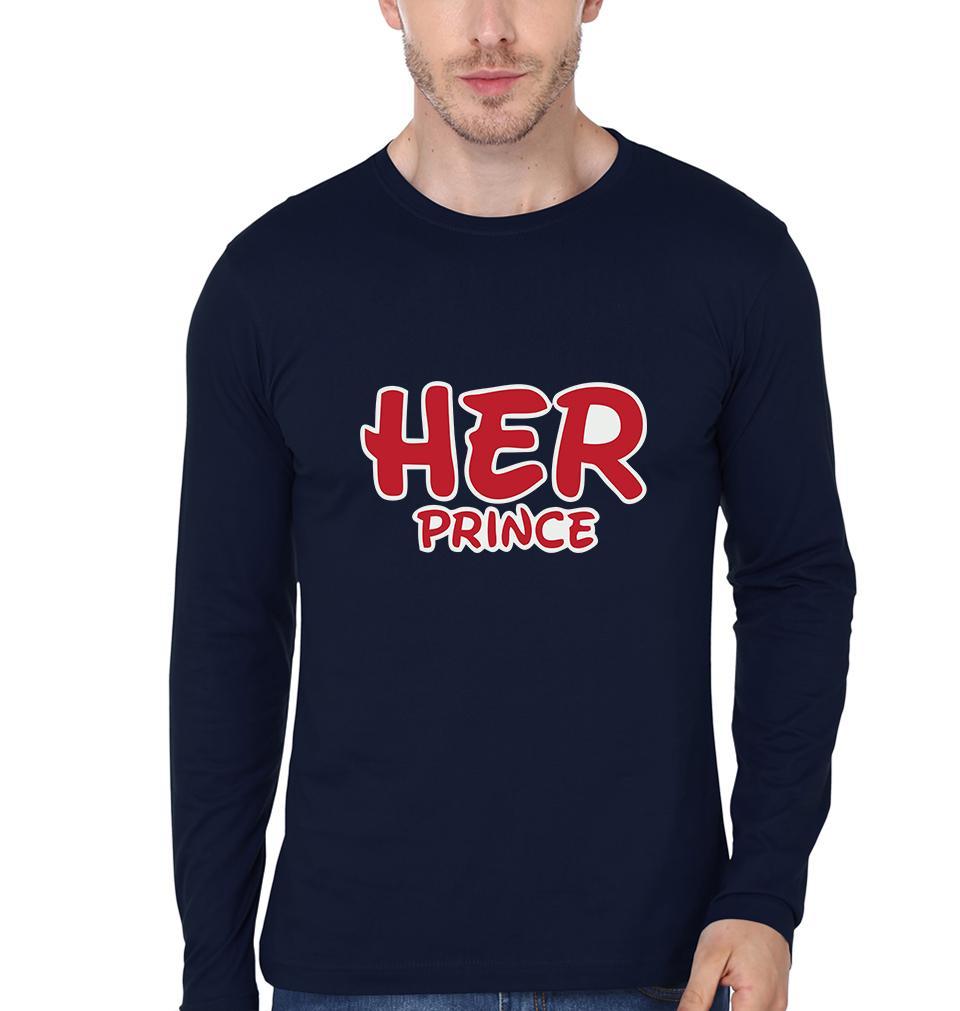 Prince & Princess Couple Full Sleeves T-Shirts -FunkyTees